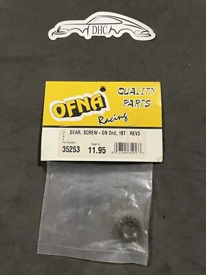 Ofna Vintage RC Car Part # 35253 Threaded pinion 2nd gear 18T - Image 1 of 2
