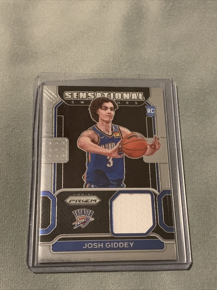 2021-22 Panini Prizm Basketball Josh Giddey RC Sensational Swatches #SW-JGD HOT - Image 1 of 2