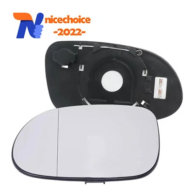 Left Outer Mirror Glass with Support Plate For 98-03 Mercedes-Benz CLK320 SLK230 - Image 1 of 4