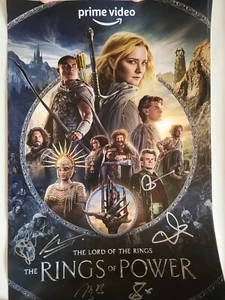 Amazon Prime Lord of the Rings: Rings of Power Cast signed poster 2022 - Picture 1 of 7
