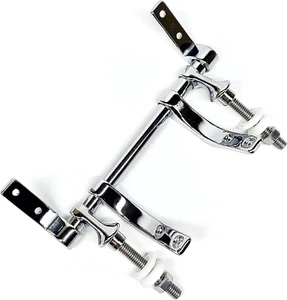 Sanderson Polished Chrome Plated Zinc Toilet Seat Hinge Hardware Kit Universal F - Picture 1 of 12