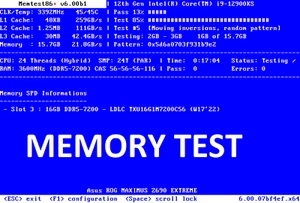 Test RAM memory DDR3 DDR4 DDR2 DDR5 DDR SDR SODIMM DIMM Windows Linux PC Boot CD - Picture 1 of 7