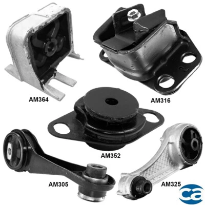 Engine Motor Mounts & MANUAL Trans Mount 5PCS Set for Renault Clio 10-02 L4-1.6L - Image 1 of 4
