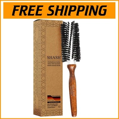 Cepillo redondo profesional de cerdas de jabalí - Hecho a mano en Alemania para volumen y brillo Foto 1 de 4