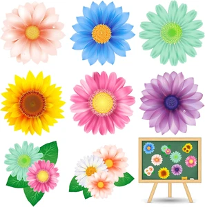 45 Pcs Spring Sunflower Cutouts Sunflower Bulletin Board Cutouts Daisy Wall Deca - Picture 1 of 12
