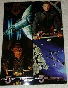 VINTAGE BABYLON 5 FLEER ULTRA TRADING CARD NON TAGLIATA PROMO 1995 SCI FI - Foto 1 di 2