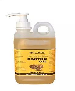 2 Litre Castor Oil 100% Pure Organic, Cold pressed, Hexane Free. Free freight - Picture 1 of 1