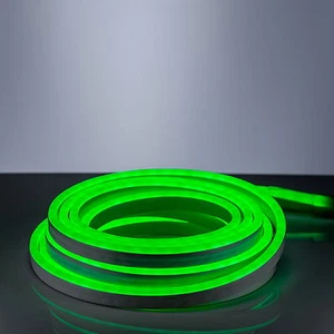 LED Neon Flex Verde 6m Striscia Luminosa Tubo di Luci Spina Esterno IP44 220V Ec - Foto 1 di 12
