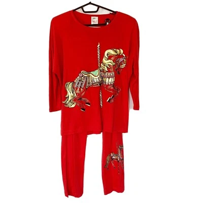 Vintage Laura Rogers Carousel 2 Pcs Set - Imagem 1 de 4