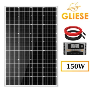 150W Solaranlage Komplettpaket Solarpanel Inselanlage Garten Camping Solarmodul - Bild 1 von 13