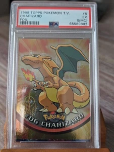 1999 Pokemon Topps TV Charizard Folie #6 PSA 5 Fehlschnittfehler - Bild 1 von 5