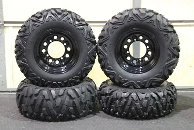 ЧЕРНАЯ ШИНА ДЛЯ КВАДРОЦИКЛА QB POLARIS RANGER 500 25 ДЮЙМОВ КОМПЛЕКТ КОЛЕС ДЛЯ КВАДРОЦИКЛА POLQB BIGGHORN - Изображение 1 из 4