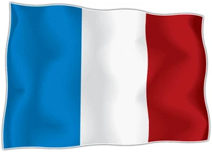 France Country Flag Car Bumper Window Mirror Sticker Decal 5"X4" - Picture 1 of 1