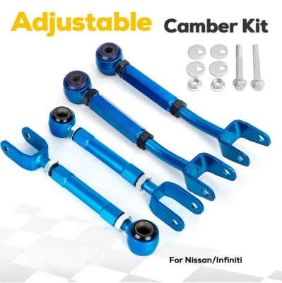 Adjustable Rear Camber Control Arm Toe Traction Kit for Nissan 370Z Infiniti G37 - Image 1 of 4