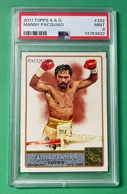 2011 TOPPS ALLEN & GINTER MANNY PACQUIAO #262 PSA 9 MINT - Image 1 of 2