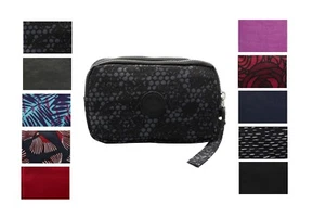 New Design Ladies Women Girls Large Cosmetic Wash Bag Purse with 3 Zip Closer - Picture 1 of 14