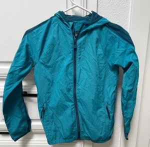 Girls all in Packable Jacket Teal Blue All In Motion Size-XL 16 - Picture 1 of 9