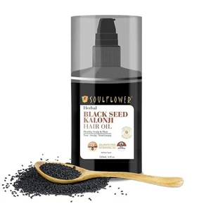Soulflower Black Seed Kalonji HairOil:Hair Growth,Hair Fall Control,Scalp Health - Picture 1 of 7