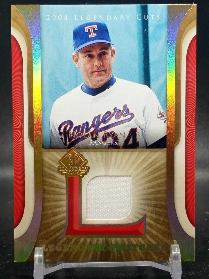 Nolan Ryan 2004 Upper Deck SP Legendary Cuts Swatches Game Worn Jersey Texas - Image 1 of 2
