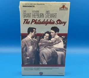 THE PHILADELPHA STORY VHS Rare Big Box Grant Hepburn Stewart 1983 NEW SEALED - Picture 1 of 12