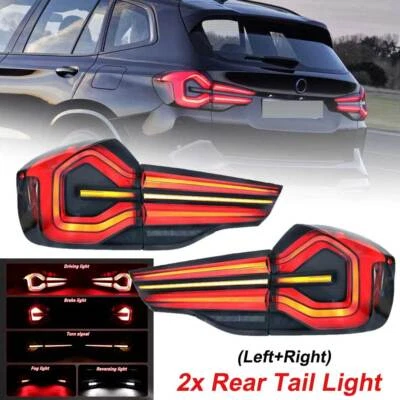 Dynamic LED Rear Tail Brake Lights Set For BMW X3 F97 G01 G08 2018-2024 Facelift - Image 1 of 4