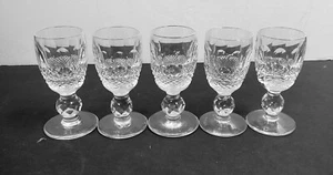 Set of 5 ~ Waterford Colleen Short-Stem Cordials 3 1/4" Tall - Picture 1 of 3