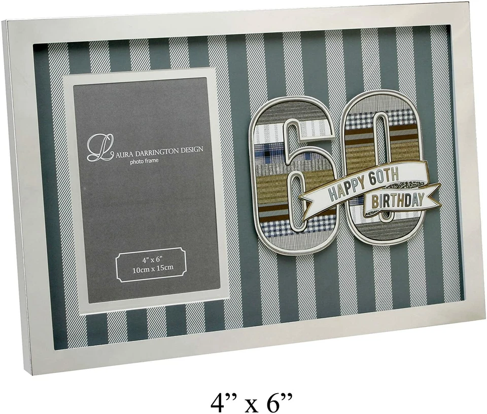 Laura Darrington Denim Collection Frame 4"x6" - 60th - Image 1 of 1
