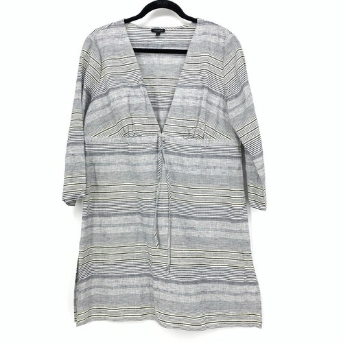 PALM ANGELS Nuovo abito copricos 100% lino Talbots cravatta media vita costa spiaggia resortwear