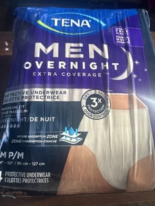 TENA Incontinence Underwear for Men Overnight Absorbency Extra Coverage S/M 14ct - Picture 1 of 6