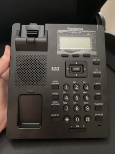 PANASONIC CORDED BUSINESS PHONE KX-HDV130X BLACK SIP PHONE - Afbeelding 1 van 3