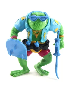 Vintage 1989 TMNT Dschingis Frog Teenage Mutant Ninja Turtles Playmates fast vollständig - Bild 1 von 7