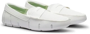 Zapato sin cordones SWIMS para hombre PENNY MOAFER sistema de drenaje, blanco, talla US 9 - Imagen 1 de 4