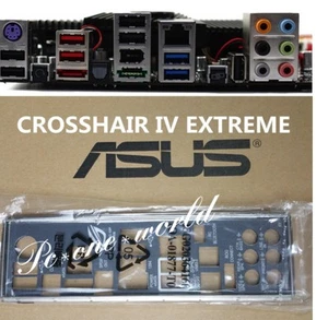 Plaque arrière I/O Shield pour carte mère ASUS CROSSHAIR IV EXTREME IO - Photo 1/4