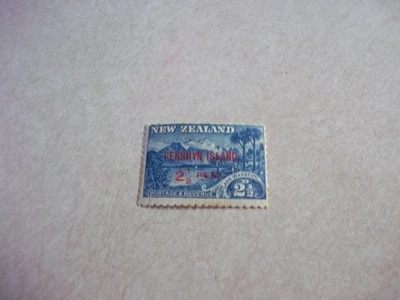 PENRHYN COOK ISLANDS Stamp SG 1 Scott 9 RED Overprint OG  Hinged - Image 1 of 2