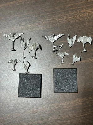 Warhammer CLASSIC METAL Bat Swarm Swarms on 40mm Bases Vampire Counts A OOP - Image 1 of 3