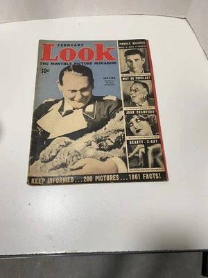 Vintage Look The Monthly Picture Magazine GOERING Crawford February 1937 - Image 1 of 2