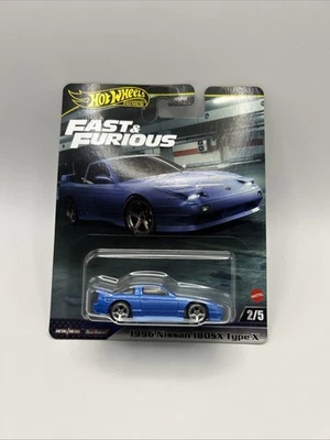 Hot Wheels 2024 Premium Fast & Furious Tokyo Drift 1996 Nissan 180SX Type X Blue - Image 1 of 4