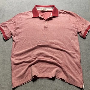 Luciano Barbera Polo Shirt Mens 52 Small Vintage 90s Rugby Italy Baby Pink Red - Picture 1 of 13