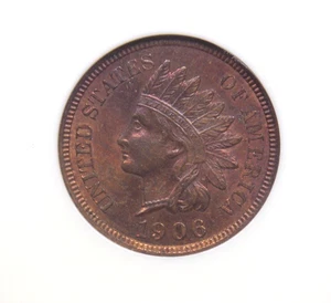 1906 Indian Head Cent Penny 1c NGC MS65 RB #004 Red Brown Gem BU Unc ECC&C, Inc. - Picture 1 of 5