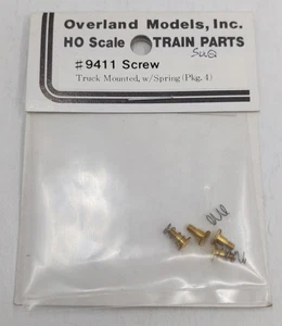 Overland 9411 HO Scale Screw Truck Mounted with Springs (Pack of 4) - Picture 1 of 2