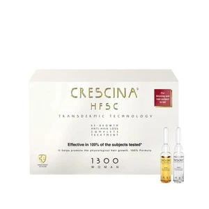 Crescina HFSC Transdermic Treatment 1300 Woman Ampoules 3.5ml x10+10 (10+10x0.12 - Picture 1 of 1