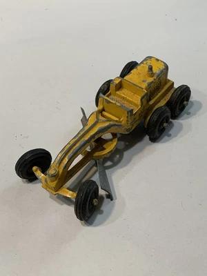 Niveladora de carretera Tootsietoy amarillo vehículo de construcción coche fundido a presión Chicago de colección Foto 1 de 4