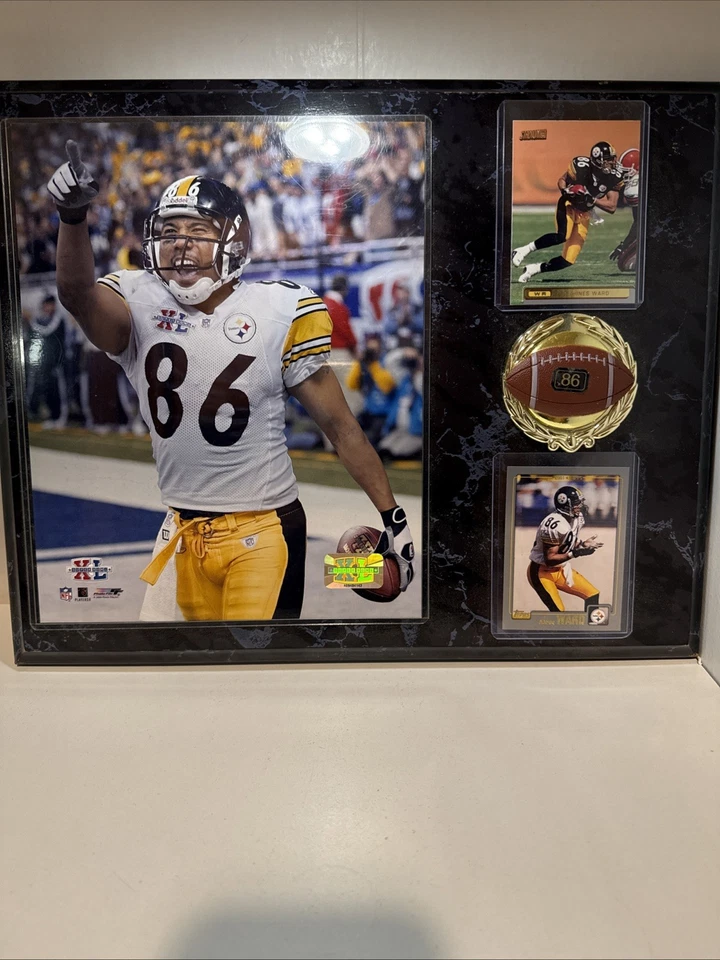 PLACA STEELERS HINES WARD MVP SUPER BOWL XL CHAMPIONS Foto 1 de 1