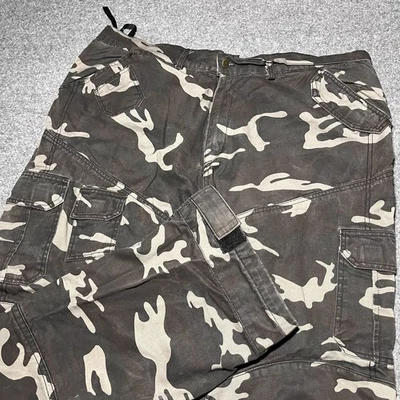 Pantalones de mezclilla de cuero Milwaukee para hombre 38x32 camuflados cargo motociclista algodón grunge Foto 1 de 4