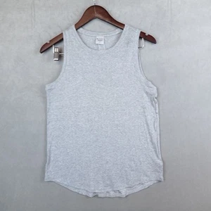 Athleta With Ease Open Back Rib Tank Keyhole Sleeveless Top Gray Size Small - Picture 1 of 8