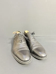 To Boot New York Oxford Shoes Mens Size 8 Black Cap Toe Dress Made in Italy - Picture 1 of 8
