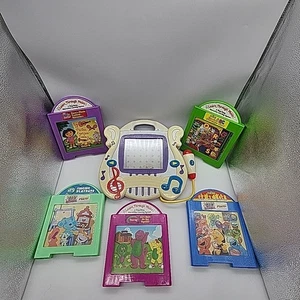 Sistema de aprendizaje Mattel Learn Through Music de colección 2002 con 5 cartuchos funciona - Imagen 1 de 5