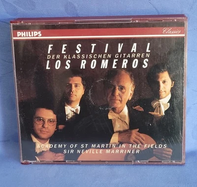 LOS ROMEROS : Festival der klassischen Gitarren, Sir Neville Marriner,3-erCD-Box - Bild 1 von 4