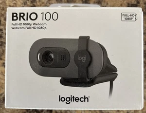 Logitech - Brio 100 1080p Full HD Webcam for Meetings and Streaming - Graphite - Afbeelding 1 van 6