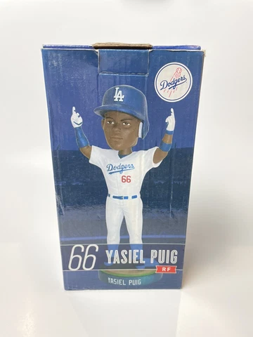 2014 Los Angeles Dodgers Yasiel Puig SGA Bobblehead NIB MINT *MELS* Cover
